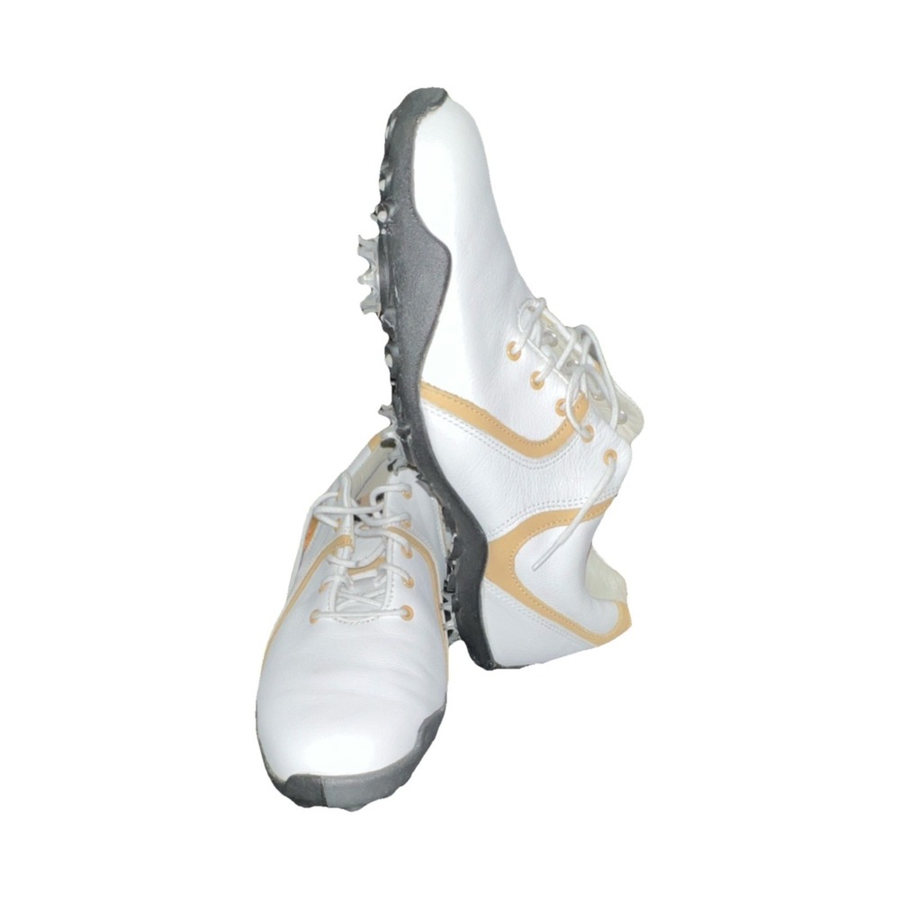 6N8/FootJoy Lopro‎ Collection Men's Leather Golf Shoes White Beige 7M 97066